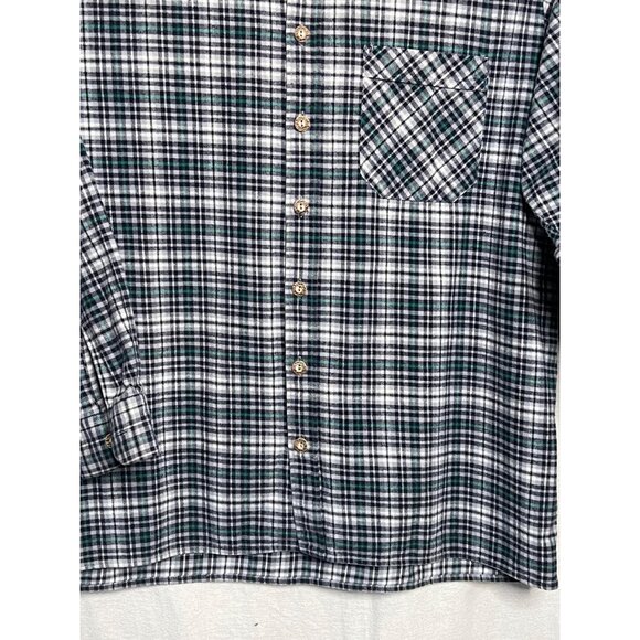VNT OS Trachten Men XXL EU45/46  Flannel Cotton Navy Green Western Rustic Alpine - Picture 7 of 16